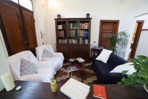 Sala lettura e musica B&B Villa Sunrise Lucca